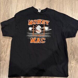 Cincinnati Bengals “Money Mac” Black Graphic Tee - Orange & White Print